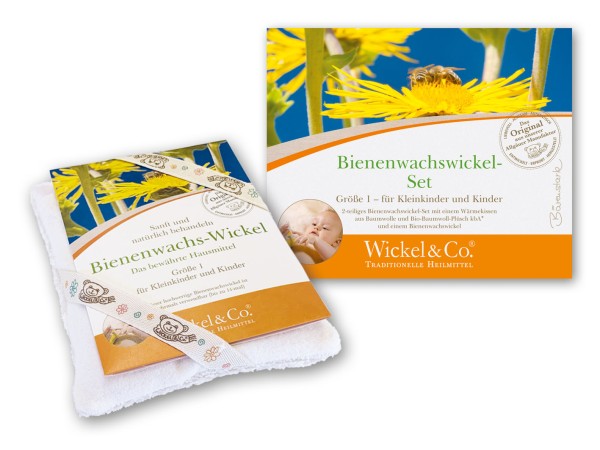 Bienenwachswickel Set Baby Gr. 1