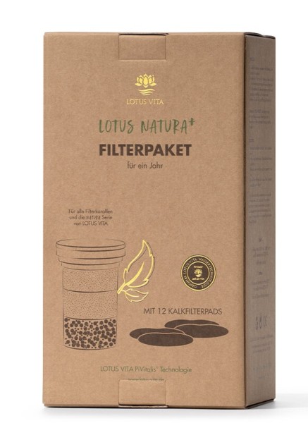 Lotus Vita Jahrespaket 6er für Filterkaraffen mit Kalkfilterpads